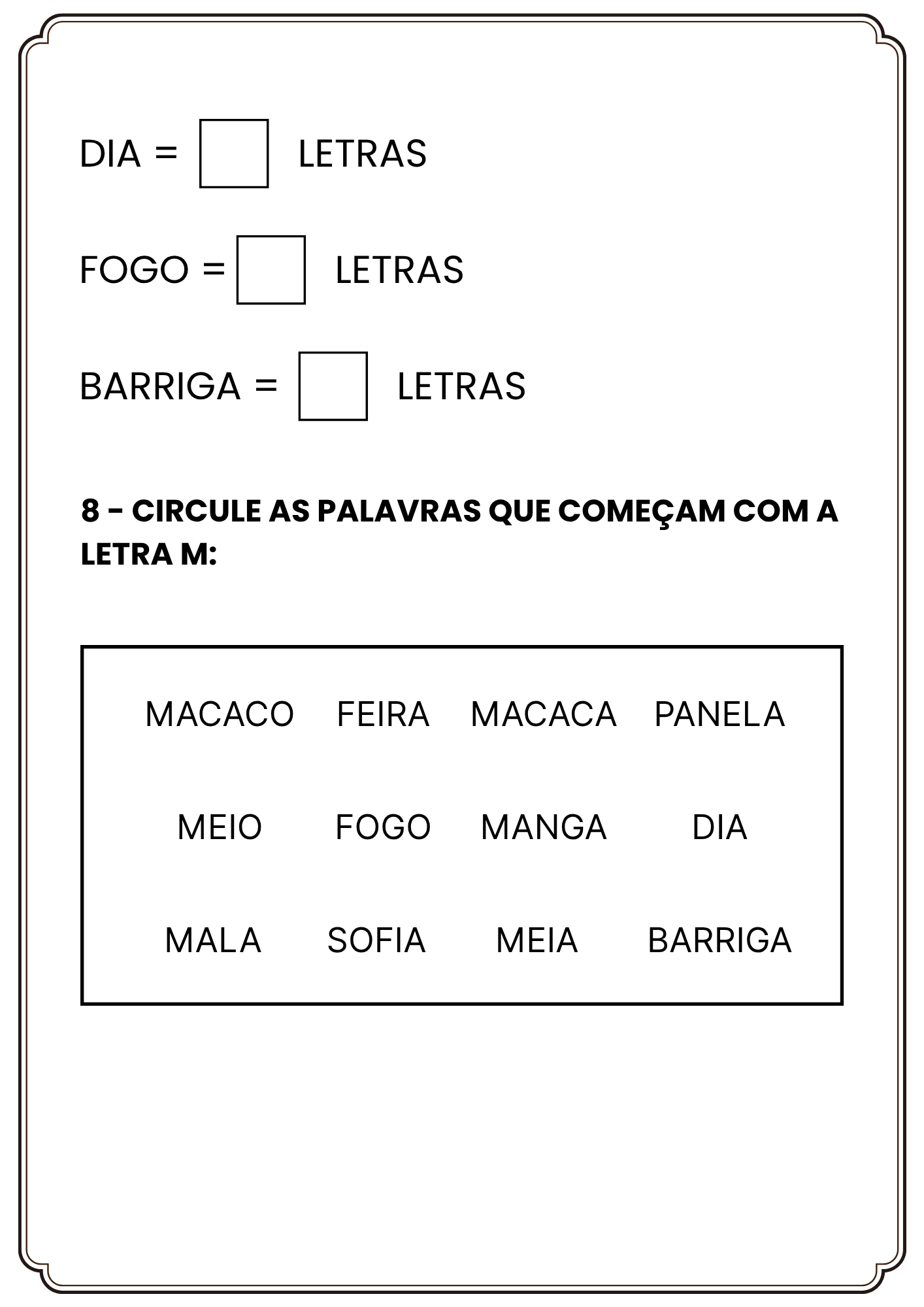 Parlenda Macaca Sofia - Atividades de Alfabetização para Imprimir (PDF) - Imagem 5