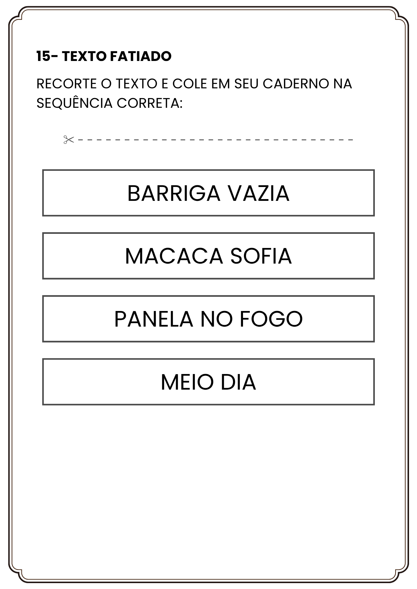 Parlenda Macaca Sofia - Atividades de Alfabetização para Imprimir (PDF) - Imagem 9